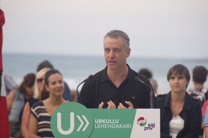 Iñigo Urkullu, artxiboko irudi batean. (EAJ-PNV)