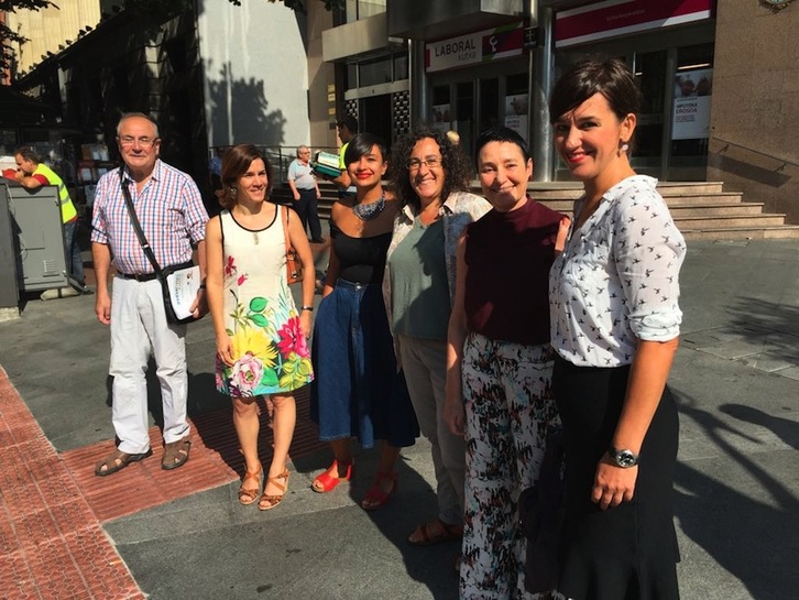 Jasone Agirre ha presentado la plancha de EH Bildu por Bizkaia al 25S. (@ehbildubizkaia)