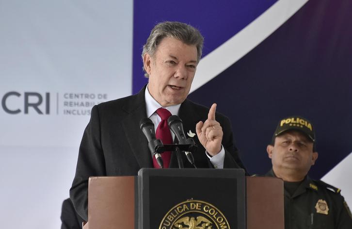 El presidente del Colombia, Juan Manuel Santos, en una imagen de archivo. (Guillermo LEGARIA/AFP)