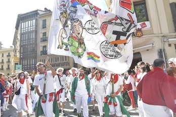 Las peñas sanfermineras pueden solicitar estas ayudas. (Idoia ZABALETA/ARGAZKI PRESS)