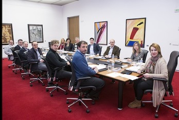 Imagen de la primera sesión de la Mesa y Junta de Portavoces del nuevo curso político.