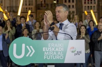 Iñigo Urkullu, candidato a la reelección por el PNV. (Juanan RUIZ/ARGAZKI PRESS)