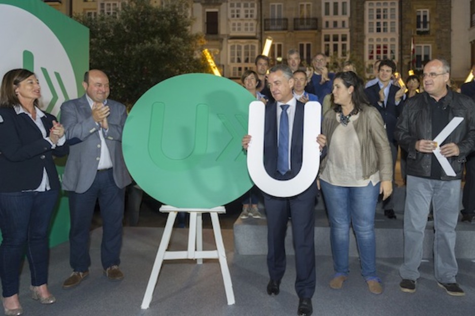 EAJk Gasteizen hasi du kanpaina. (Juanan RUIZ/ARGAZKI PRESS)