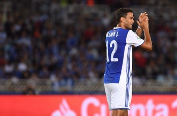 Willian José ha hecho el gol del empate. (Jon URBE/ARGAZKI PRESS)