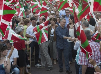 Acto del PNV en el parque de Doña Casilda de Bilbo. (Monika DEL VALLE/ARGAZKI PRESS)