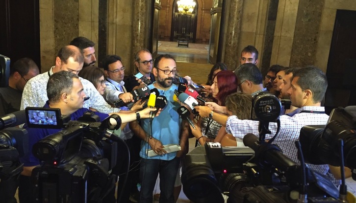 Benet Salellas, diputado de la CUP, ha defendido la libertad de expresión. (@cupnacional)