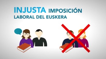 Captura del vídeo del PP sobre el euskara. 