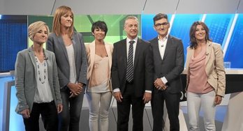 ETB1ean egindako eztabaidan parte hartu zuten hautagaiak