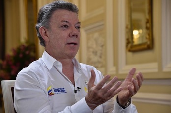 Juan Manuel Santos, presidente de Colombia. (Guillermo LEGARIA/AFP)