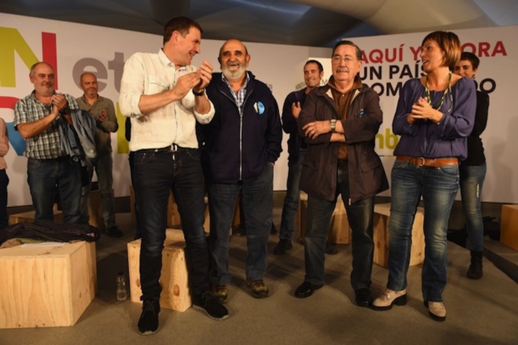 Acto de EH Bildu en Laudio. (ARGAZKI PRESS)