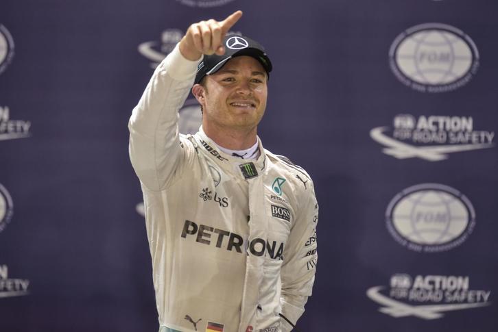 Nico Rosberg, vencedor este domingo en Singapur. (Anthony WALLACE/AFP)