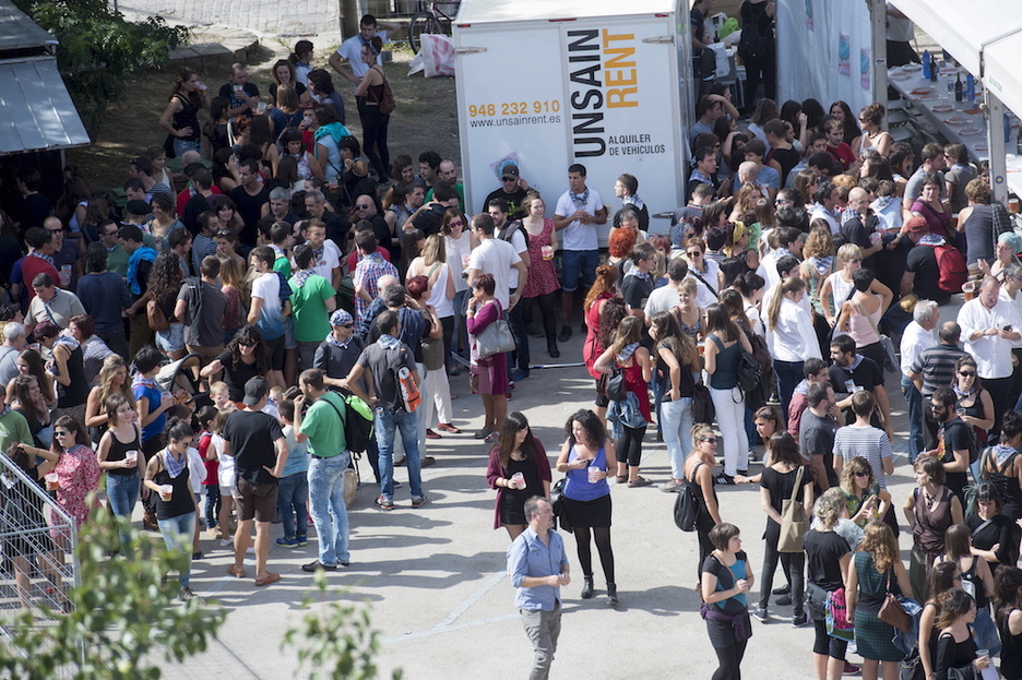 El Auzogune del Parque de las Huertas, novedad de este año, ha servido para descongestionar la zona de Nabarreria.