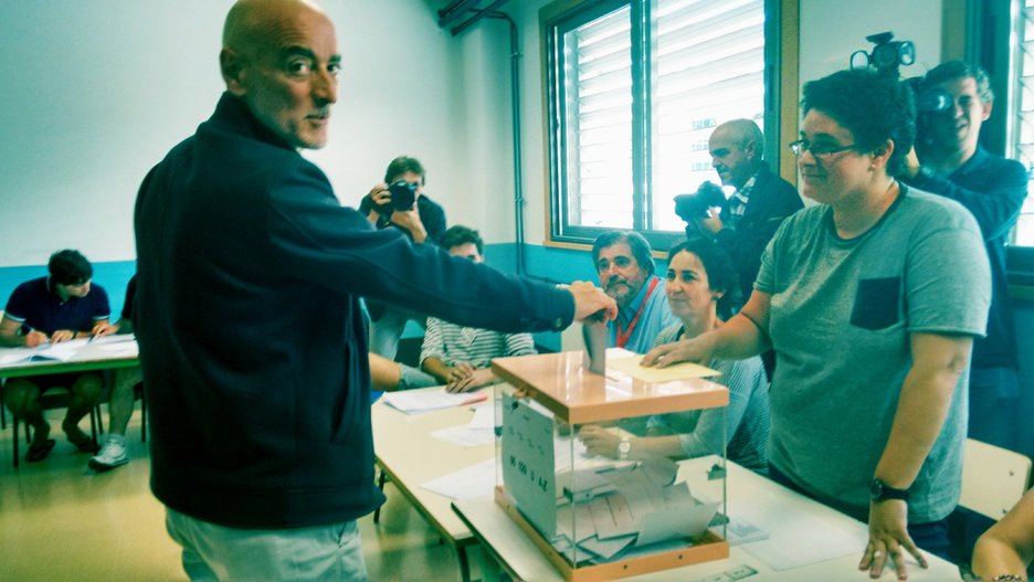 Donostian bozkatu du De Miguelek, Arabatik aurkeztu izanagatik ere. (@Cs_Euskadi)