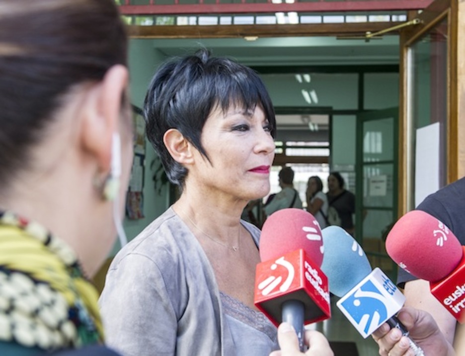 Maddalen Iriarte, Durangon botoa eman ondoren. (Marisol RAMIREZ/ARGAZKI PRESS)