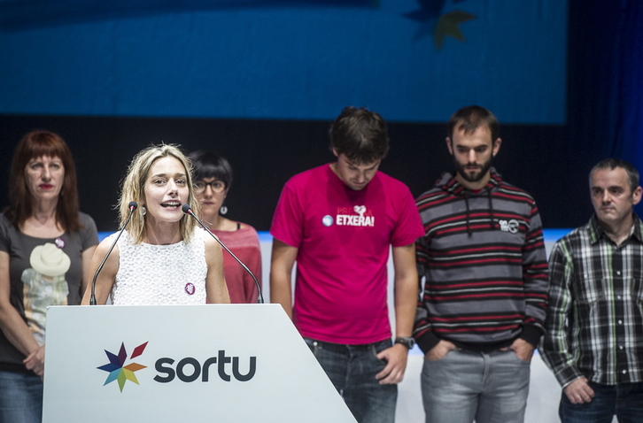 Acto de presentación de la refundación de Sortu en Nafarroa. (Jagoba MANTEROLA / ARGAZKI PRESS)