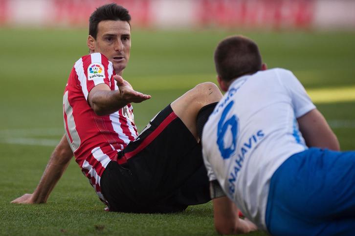Aritz Aduriz ha vuelto a marcar para el Athletic. (Jorge GUERRERO/AFP)