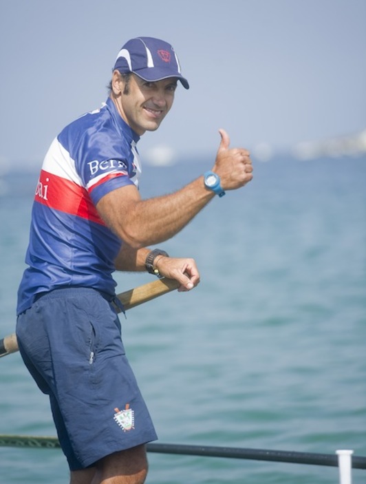 Jon Salsamendi, durante su época como entrenador de Urdaibai. (Juan Carlos RUIZ / ARGAZKI PRESS)