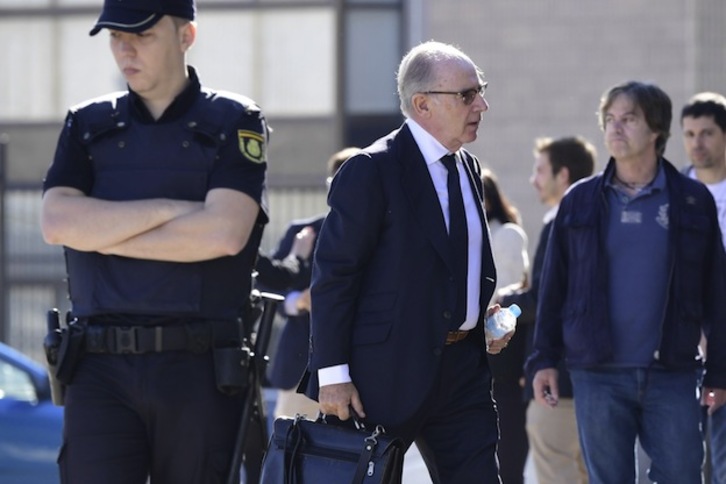 Rodrigo Rato, durante el juicio por el caso Bankia. (Javier SORIANO / AFP)