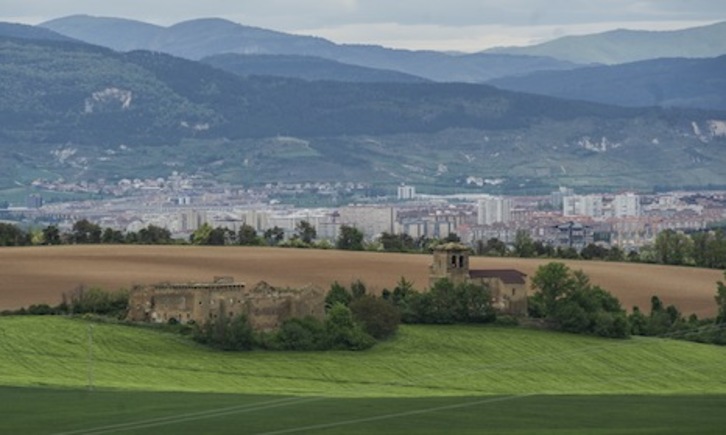 Vista de Gendulain, uno de los enclaves que forman parte del Ayuntamiento de la Cendea de Zizur. (Jagoba MANTEROLA/ARGAZKI PRESS)