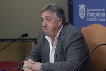 El alcalde Asiron no ha querido entrar a valorar el papel del juez en los sucesos del sábado. (Iñigo URIZ/ARGAZKI PRESS)