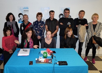 Ibon Fernandez Iradiren auziaren inguruko agerraldia, Baionan. (Bob EDME)