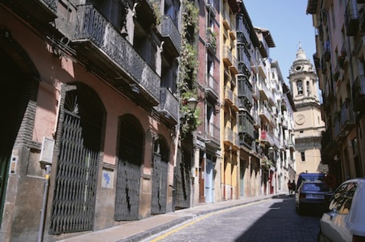 La actual calle Curia era una de las principales vías de la Iruñea romana.