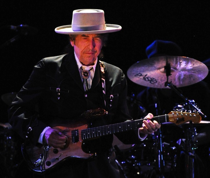 Bob Dylan, en un concierto en Nueva Gales del Sur, Australia, en 2011. (Torsten BLACKWOOD/AFP) 
