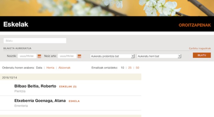 Eskelak, NAIZen eskuragarri daude. 