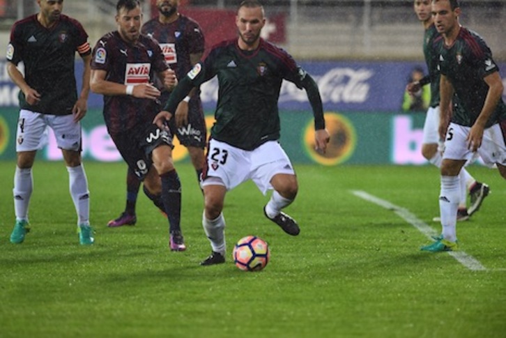 Didier Digard, Eibarren aurkako partidan.