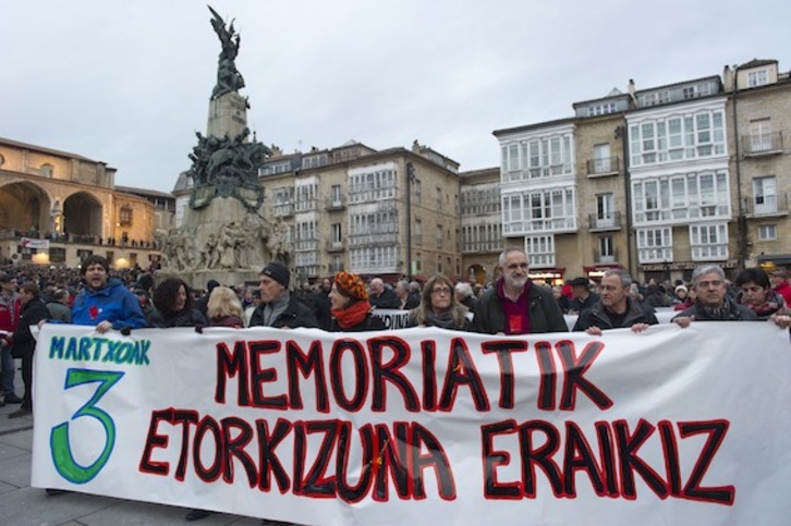 Manifestación en Gasteiz, el pasado 3 de marzo. (Juanan RUIZ/ARGAZKI PRESS)