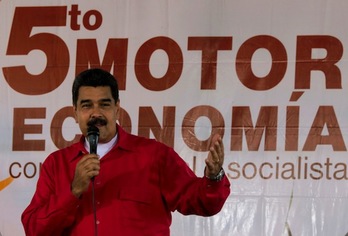Nicolás Maduro, presidente de Venezuela. (Yoset MONTES/AFP)