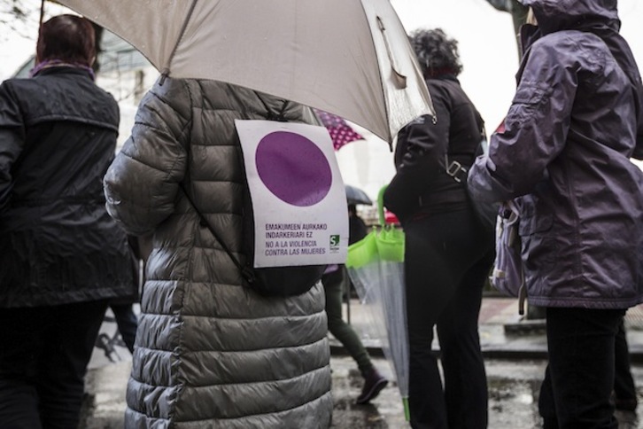 Protesta contra la violencia machista. (Aritz LOIOLA / ARGAZKI PRESS)