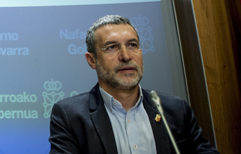 El consejero Laparra ha destacado el carácter social de los Presupuestos. (Jagoba MANTEROLA/ARGAZKI PRESS)