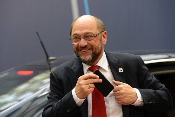 Martin Schulz, presidente del Parlamento Europeo. (Thierry CHARLIER/AFP)