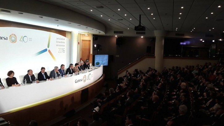 Junta de accionistas de Gamesa, en Zamudio. (@Gamesa_Official)