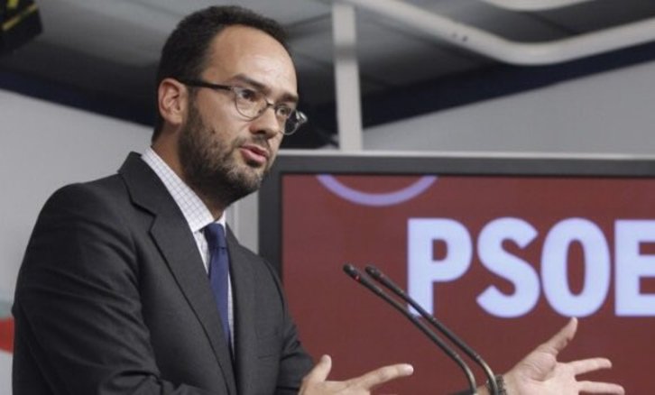 Antonio Hernando, portavoz del PSOE en el Congreso español. (@javizqui)