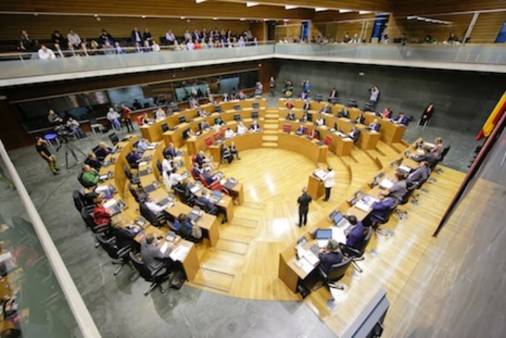 El PSN ha visto aprobadas varias de sus mociones en el debate sobre el Estado de Nafarroa. (PARLAMENTO DE NAFARROA)