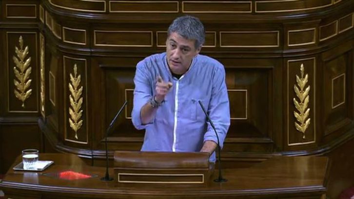 El diputado de EH Bildu Oskar Matute. (NAIZ)