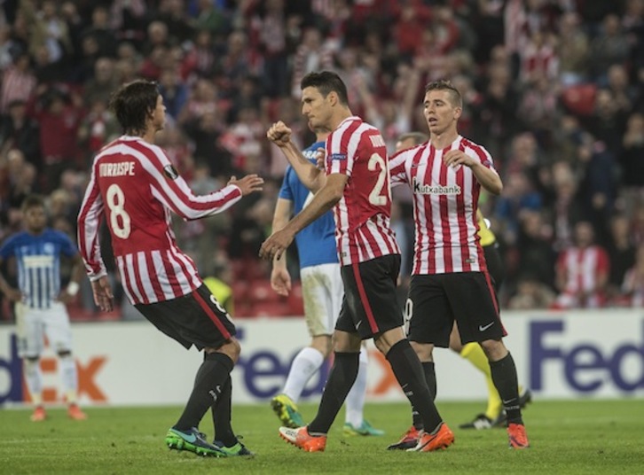 Aduriz ya fue el máximo goleador de la Europa League en la temporada 2015/2016. (Marisol RAMÍREZ/ARGAZKI PRESS)