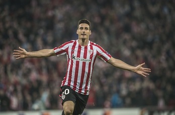Aritz Aduriz ha completado una noche para la historia. (Marisol RAMÍREZ/ARGAZKI PRESS)