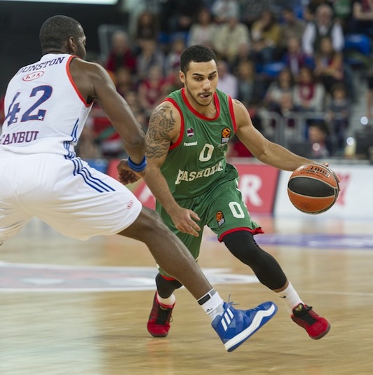 Larkin –en una imagen de archivo– ha sido el mejor baskonista. (Juanan RUIZ / ARGAZKI PRESS)