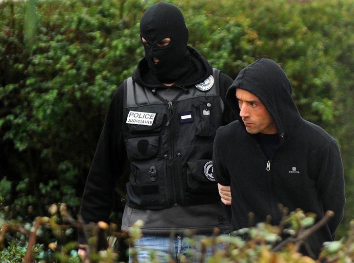 Mikel Irastorza, tras ser detenido por la Policía francesa. (Gaizka IROZ)