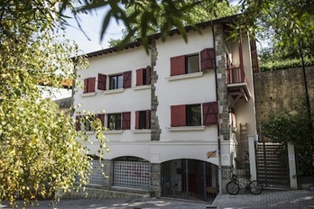 Vista del chalet municipal de Caparroso. (Jagoba MANTEROLA/ARGAZKI PRESS)