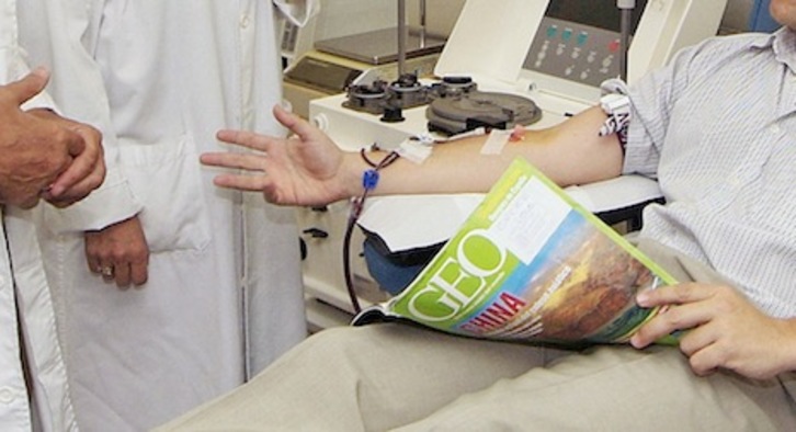 El Banco de Sangre de Nafarroa busca crear un grupo estable de 500 donantes de plasma.