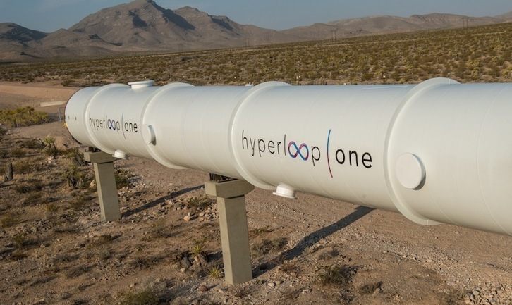 El primer Hyperloop del mundo unirá los 160 kilómetros entre Dubai y Abu Dhabi en 12 minutos. (Hyperloop)