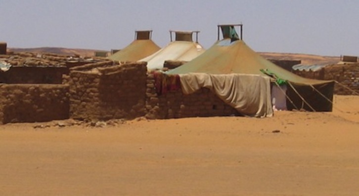 Capamentos de refugiados saharauis. (NAIZ)
