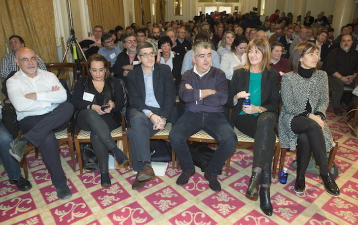 La plana mayor del PSE, en el Comité Nacional de este lunes. (Monika DEL VALLE / ARGAZKI PRESS)