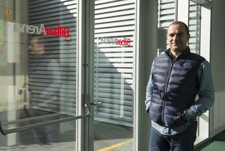 Carles Durán, entrenador del Bilbao Basket. (Monika DEL VALLE / ARGAZKI PRESS)