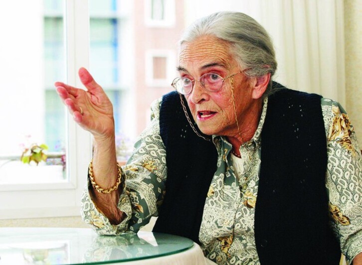 Izaskun Arrue artxiboko argazki batean.