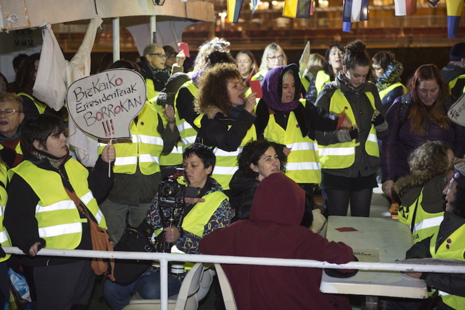 El conflicto laboral en las residencias de Bizkaia también ha estado presente. (Monika DEL VALLE / ARGAZKI PRESS)